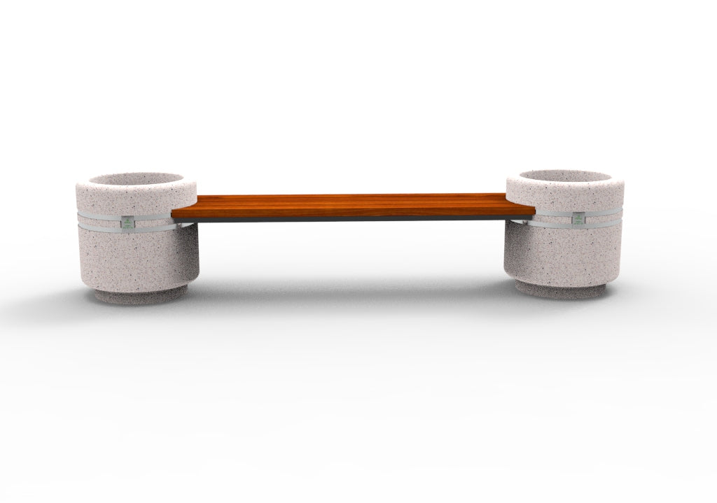 SEDORA Fioriera con panchina integrata dal design leggero ed elegante (GADB009)