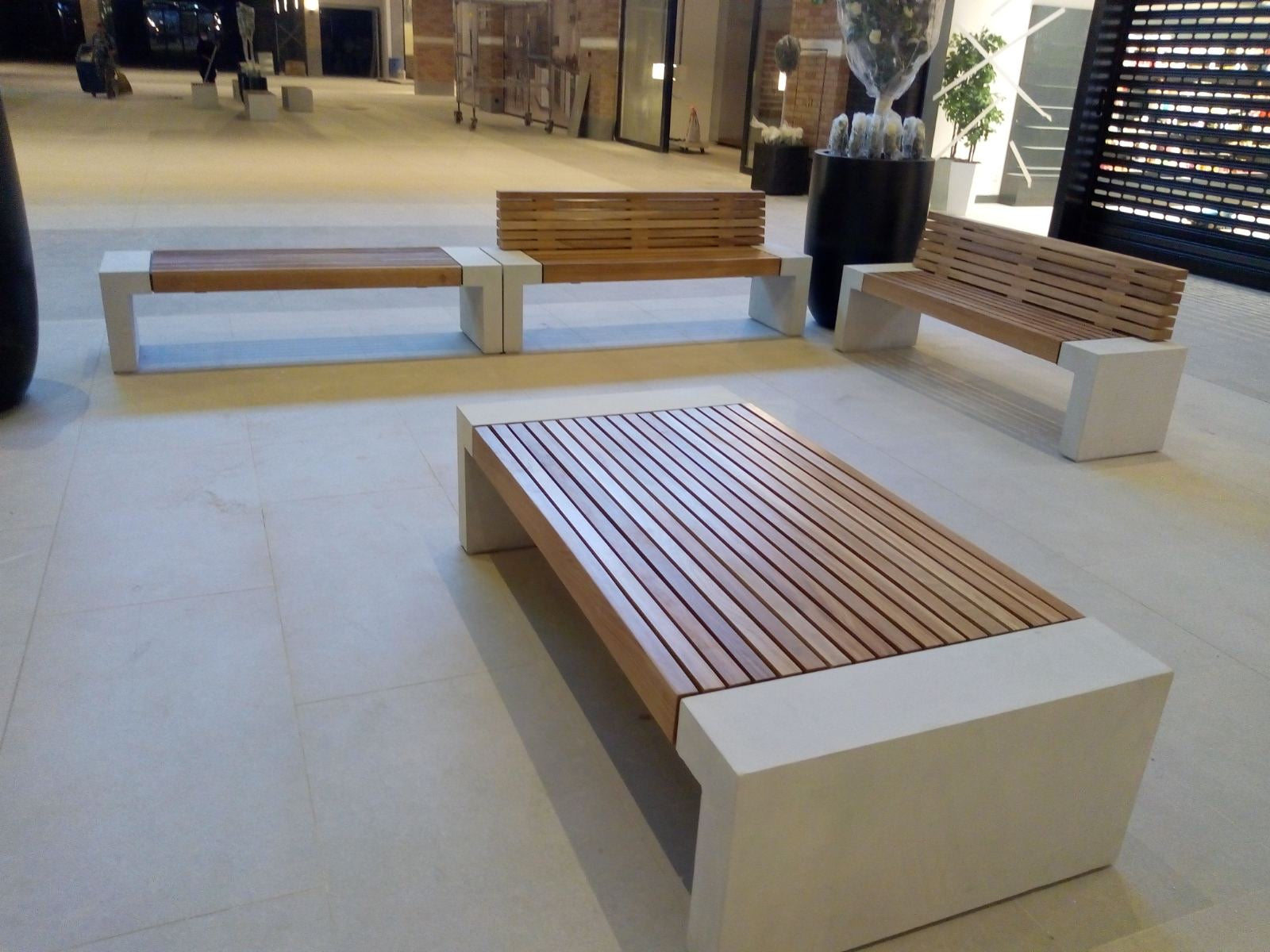 SEDORA Panchina dal design materico e contemporaneo (PKDB058)