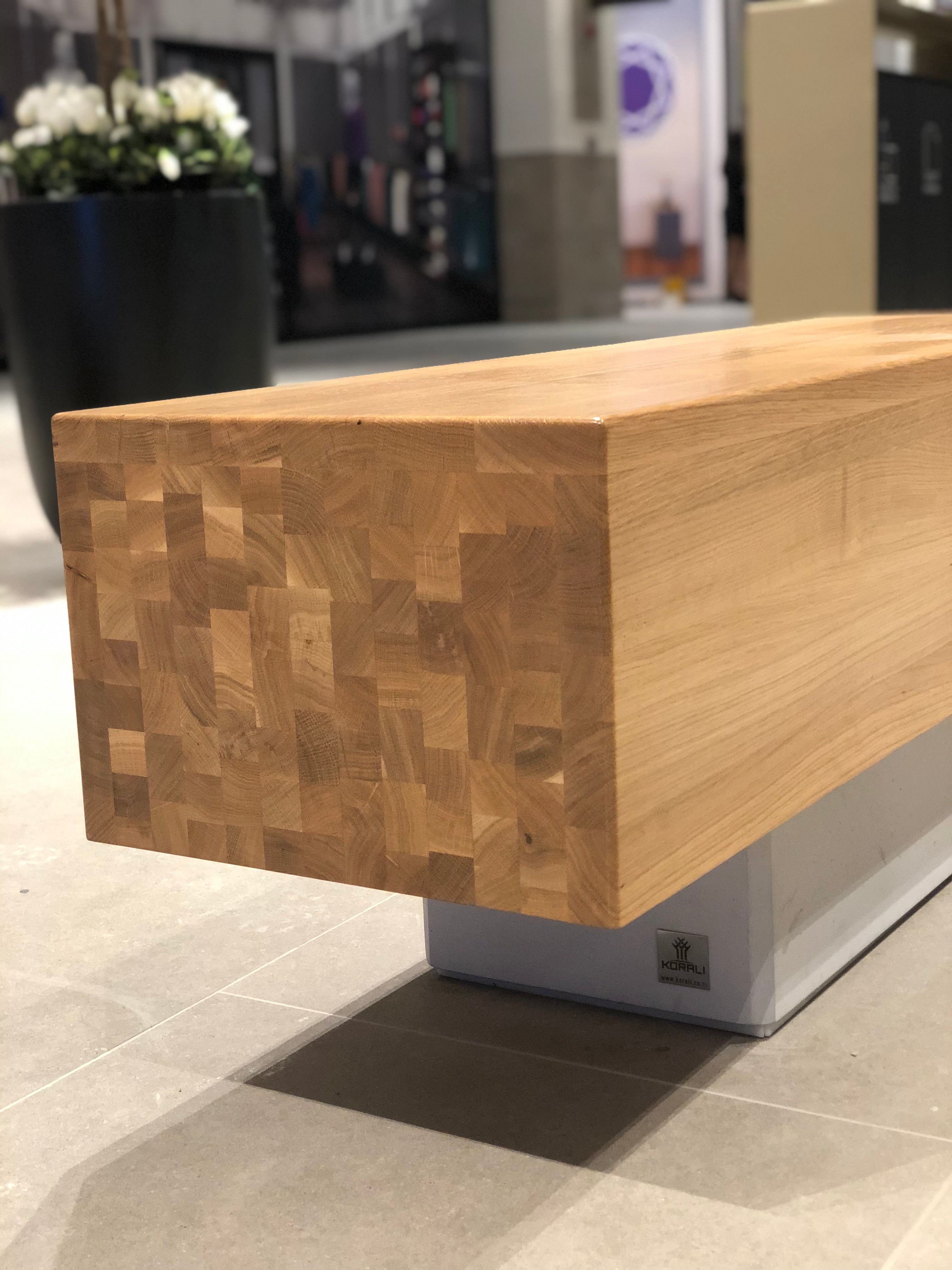 SEDORA Panchina compatta dal design materico e contemporaneo (PKDB055)