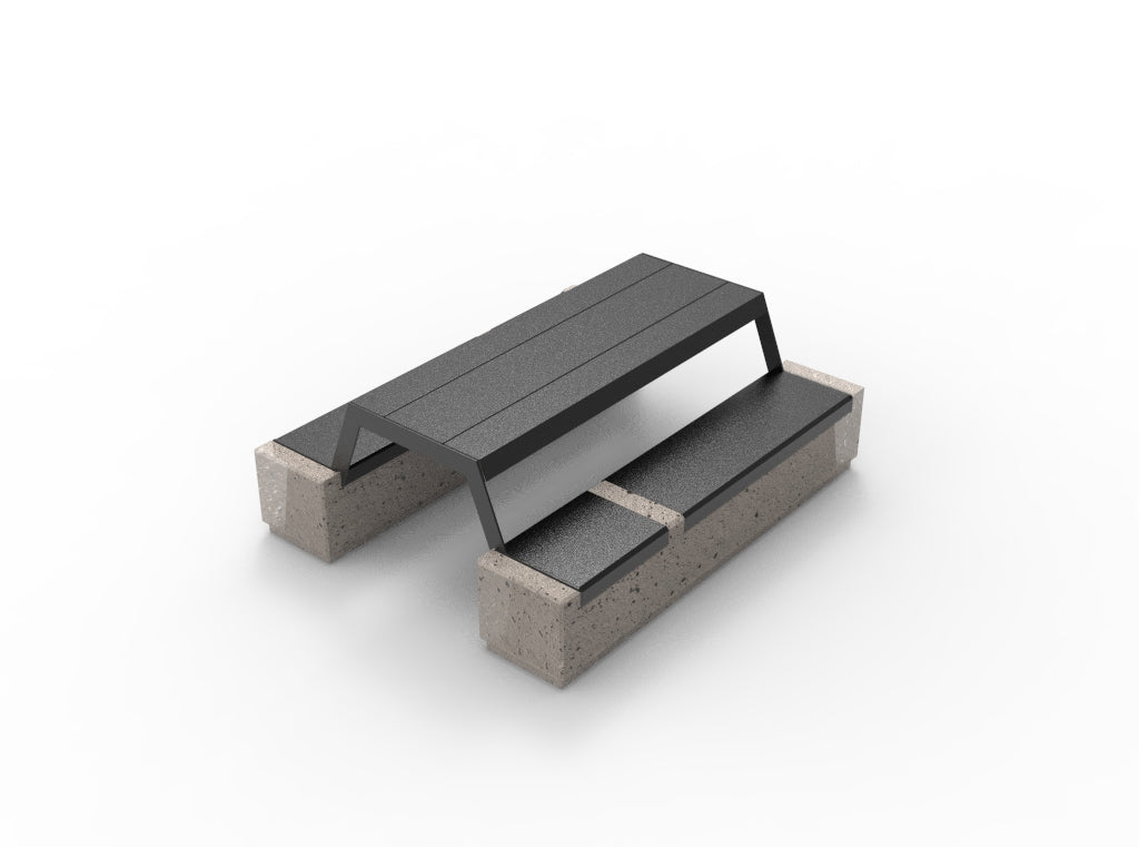 SEDORA Tavolo picnic urbano con panche integrate (PSMB001-2 / PSMB001-3 / PSMB001-DR)