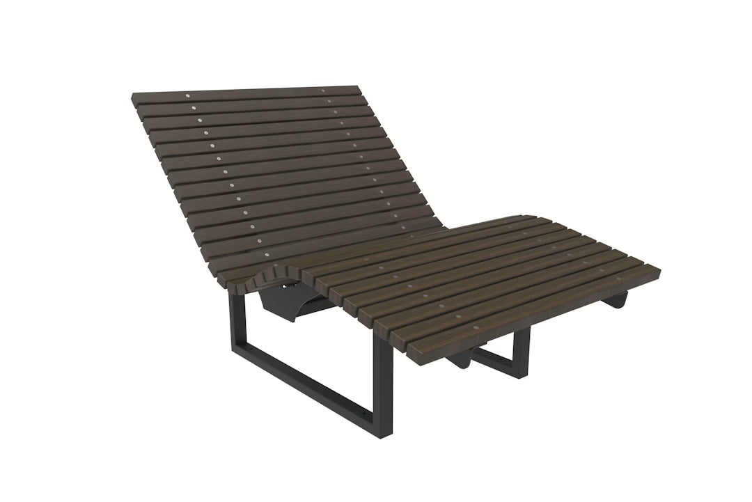 SEDORA Solaris – Doppia chaise longue in bambù, fissa o girevole a 360°
