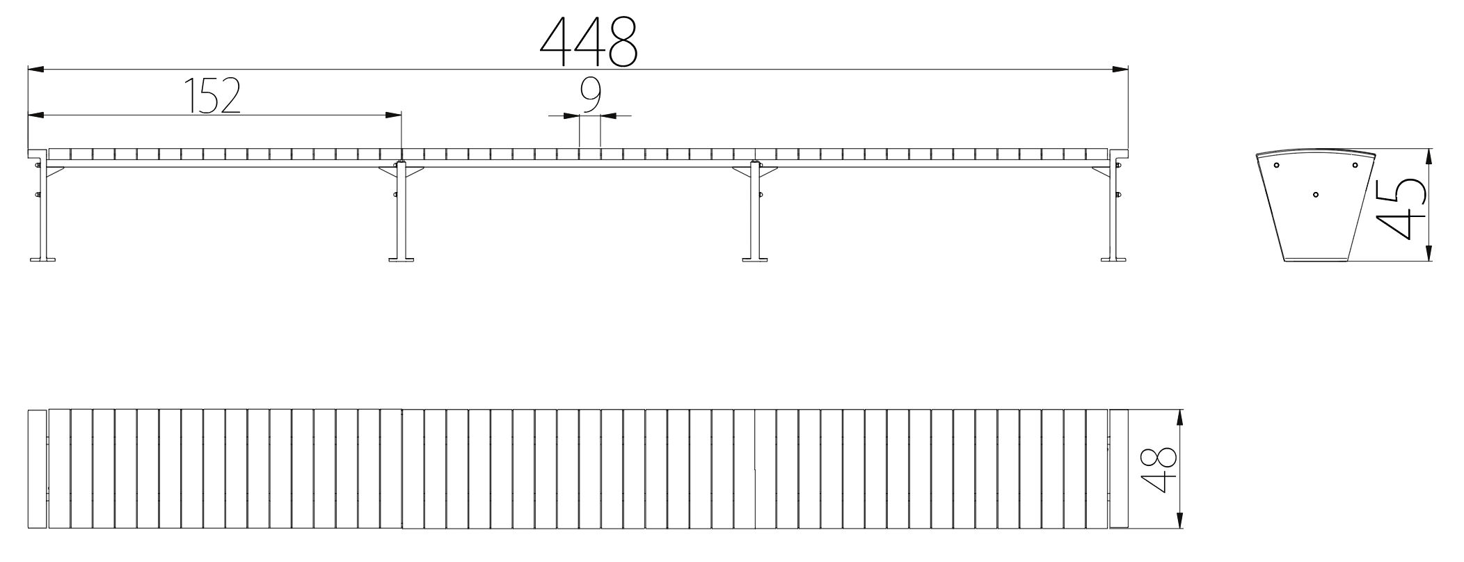 SEDORA Sistema di panchine modulari per spazi contemporanei (PKDA012)