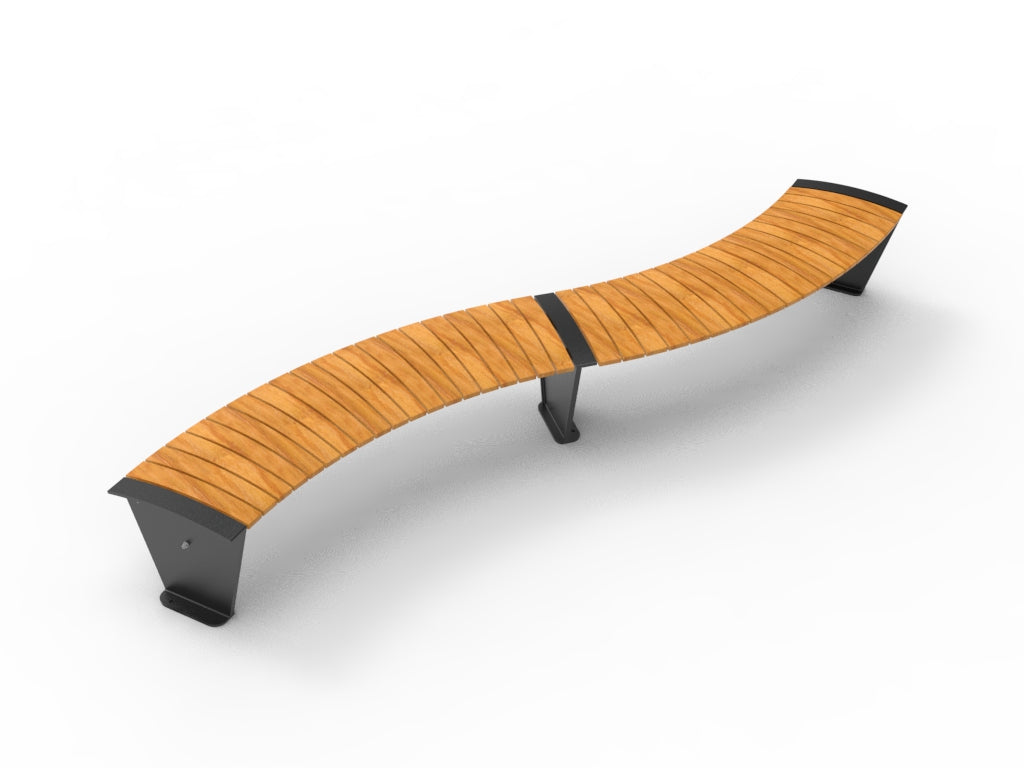 SEDORA Panchina modulare WAVE dal design dinamico (PKDA014 WAVE)