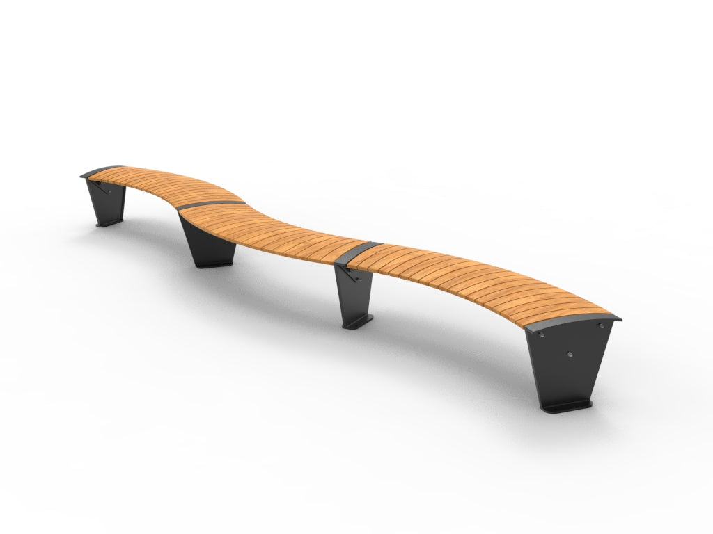 SEDORA Panchina modulare WAVE dal design dinamico (PKDA014 WAVE)
