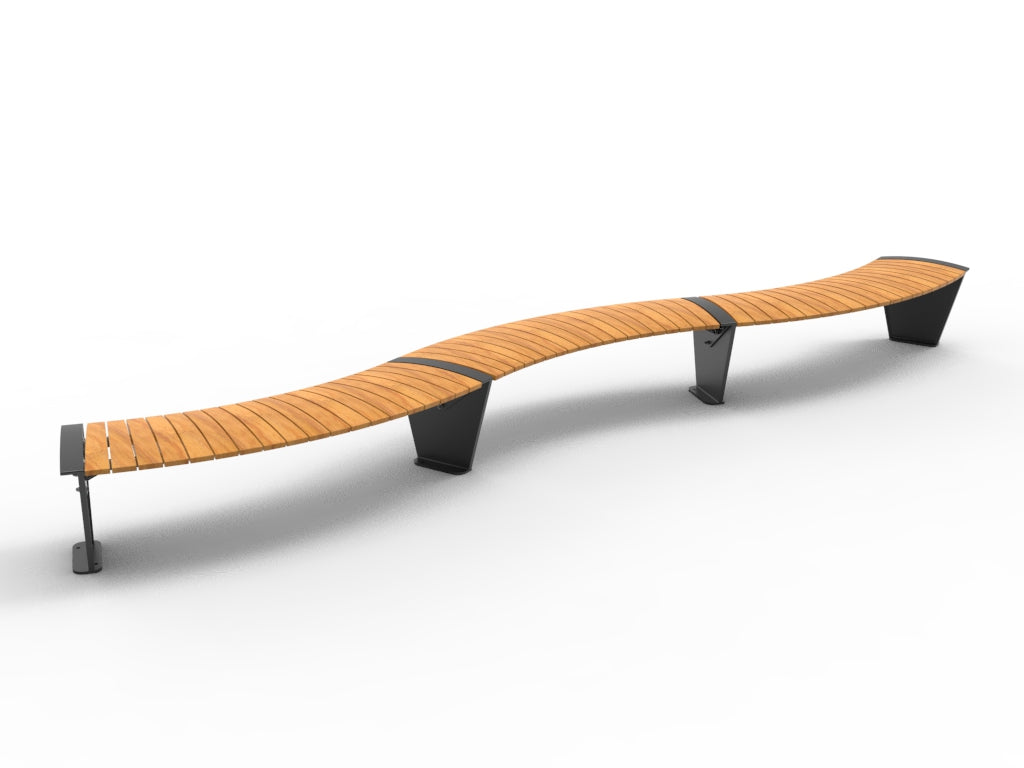 SEDORA Panchina modulare WAVE dal design dinamico (PKDA014 WAVE)