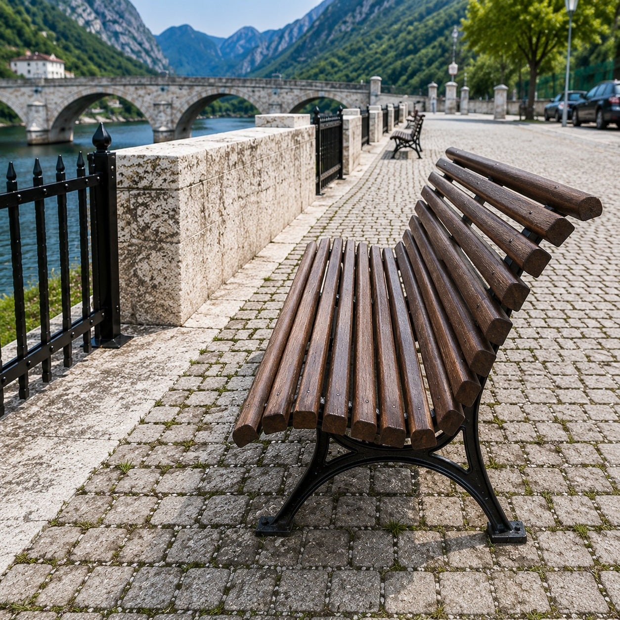 SEDORA Panchina con schienale dal design elegante e contemporaneo (PKDA021)