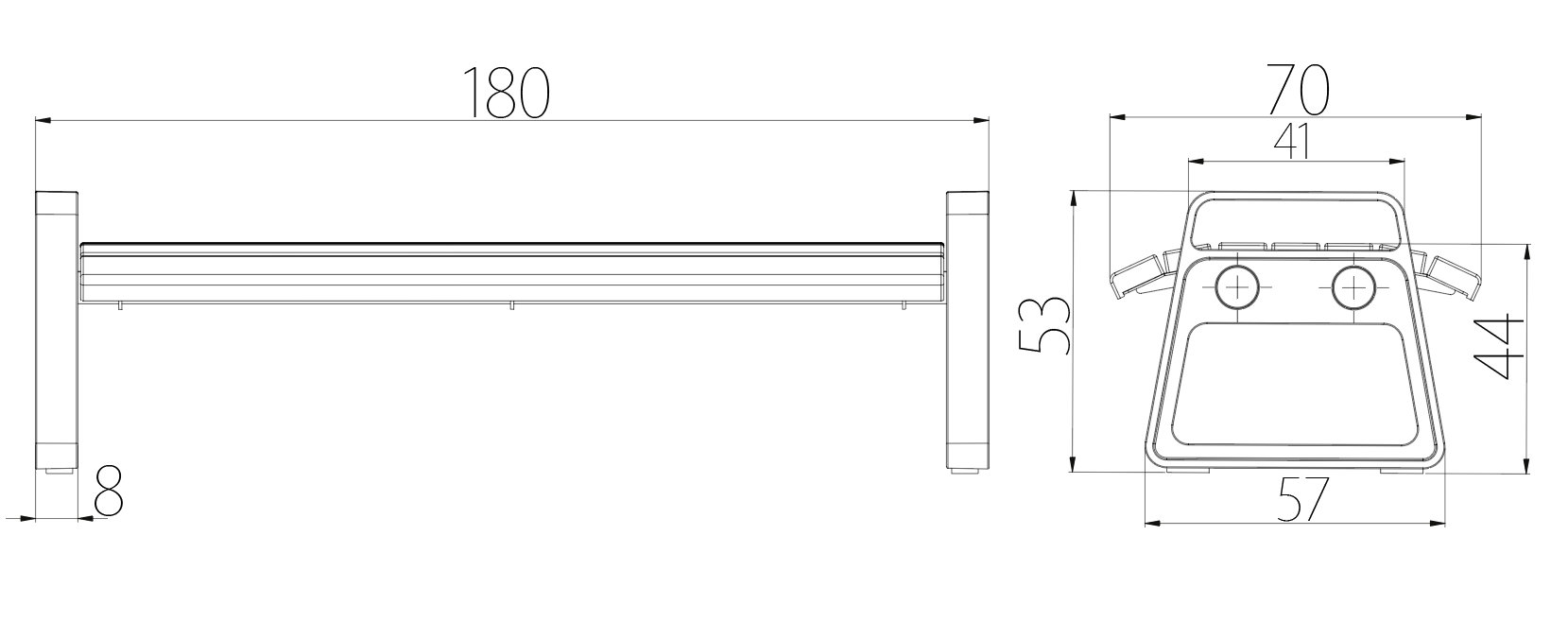 SEDORA Panchina dal design contemporaneo e dinamico (PKDA038-1)