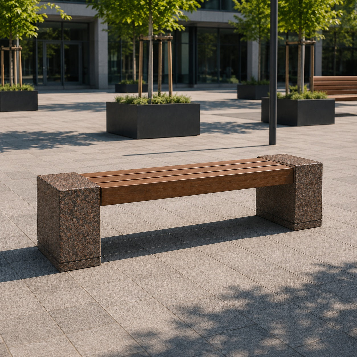 SEDORA Panchina dal design essenziale e materico (PKDB039, PKDB039-2)