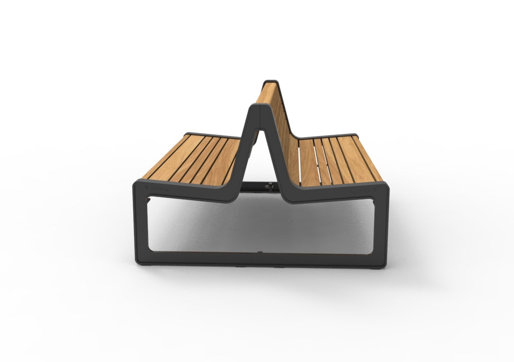 SEDORA Panchina doppia con schienale dal design contemporaneo (PKDA041)