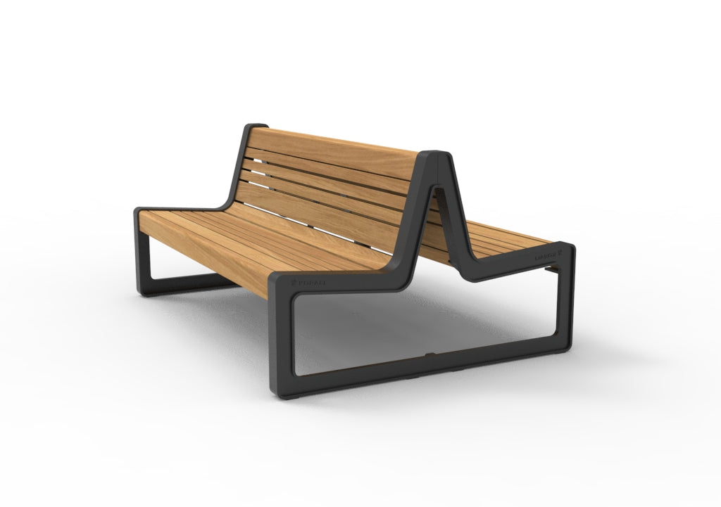 SEDORA Panchina doppia con schienale dal design contemporaneo (PKDA041)