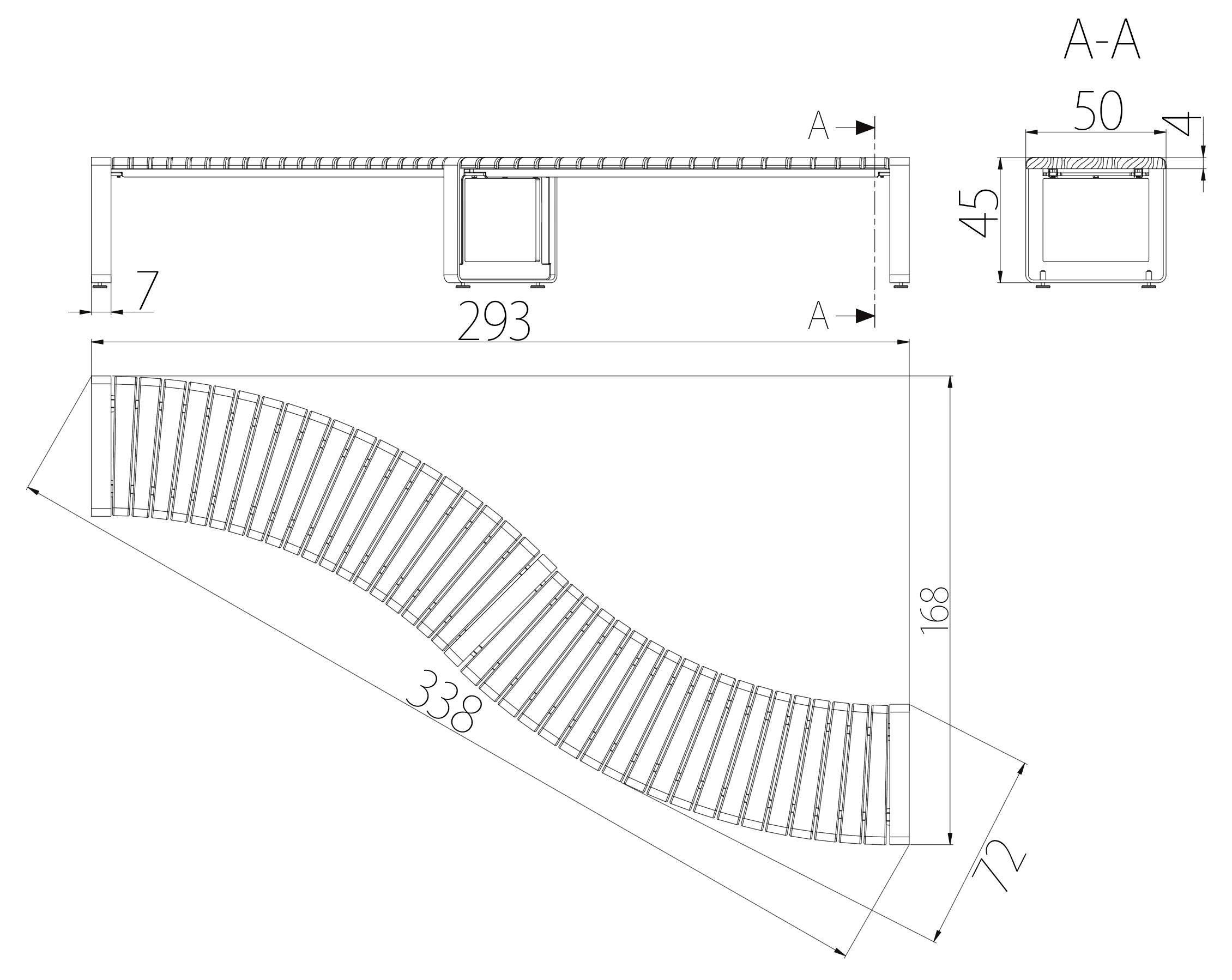 SEDORA Panchina modulare dal design contemporaneo (PKDA042)
