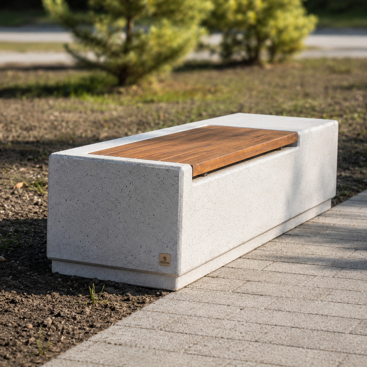 SEDORA Panchina dal design materico e contemporaneo (PKDB001)