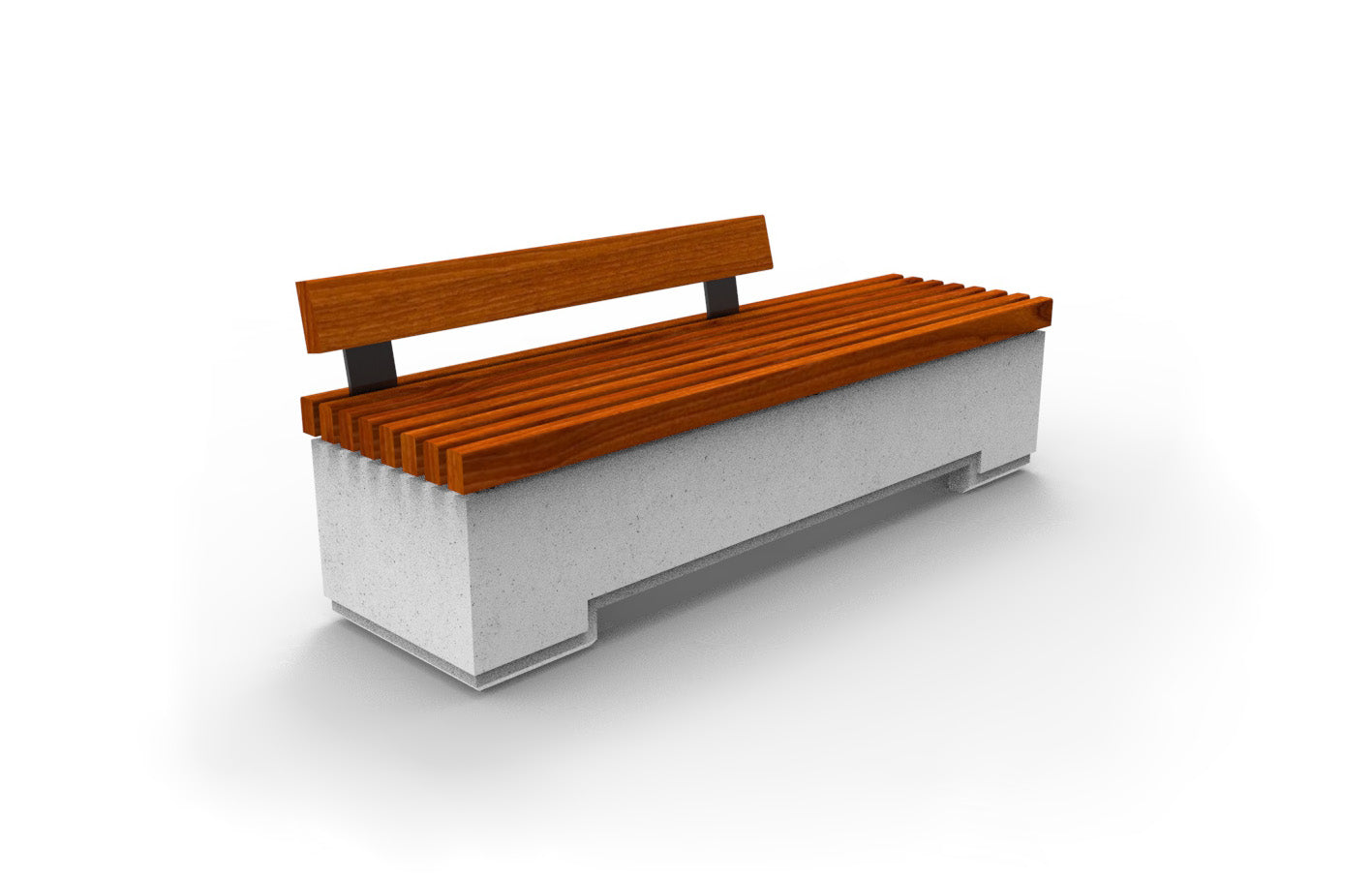 SEDORA Panchina con schienale dal design essenziale e materico (PKDB029-1)