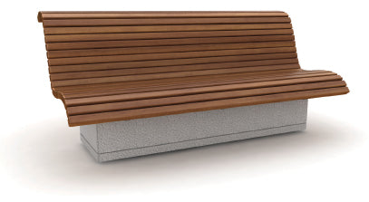 SEDORA Panchina con schienale dal design materico e prestigioso (PKDB030)