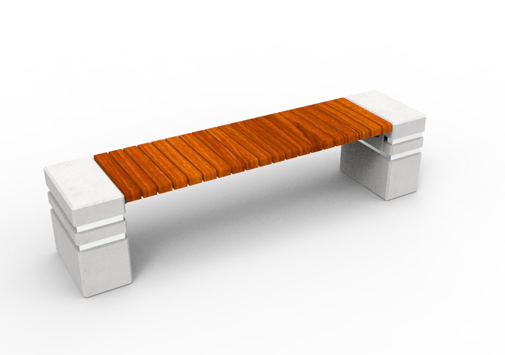 SEDORA Panchina dal design essenziale e materico (PKDB039-1)