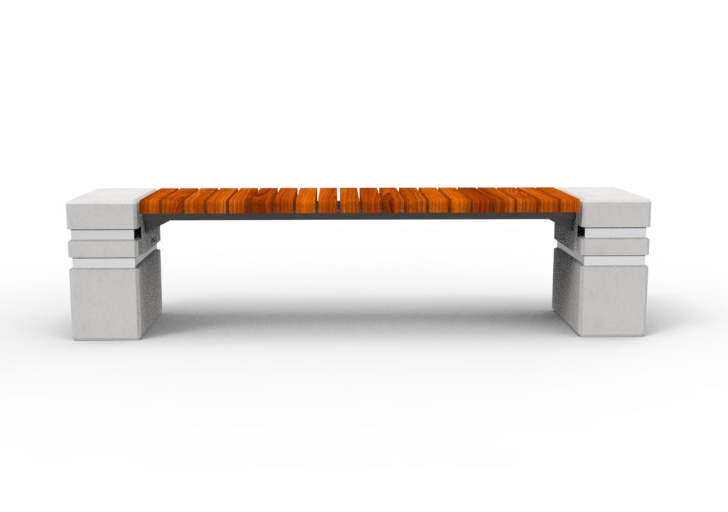 SEDORA Panchina dal design essenziale e materico (PKDB039-1)