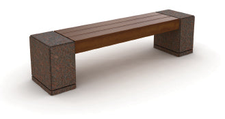 SEDORA Panchina dal design essenziale e materico (PKDB039, PKDB039-2)