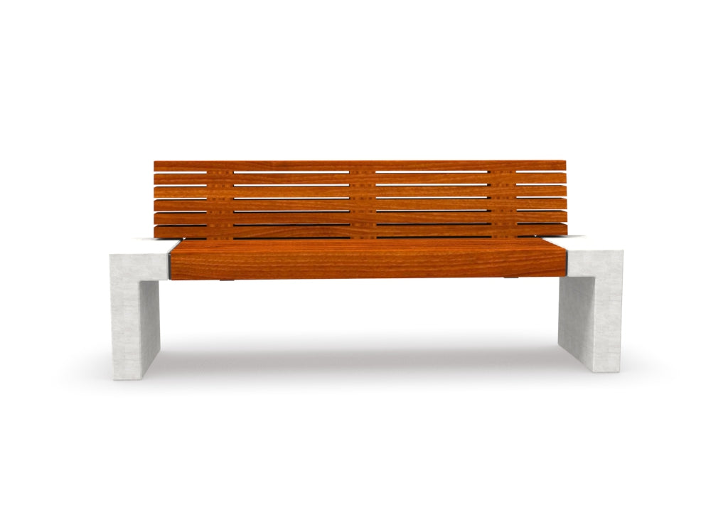 SEDORA Panchina con schienale dal design materico e raffinato (PKDB056)