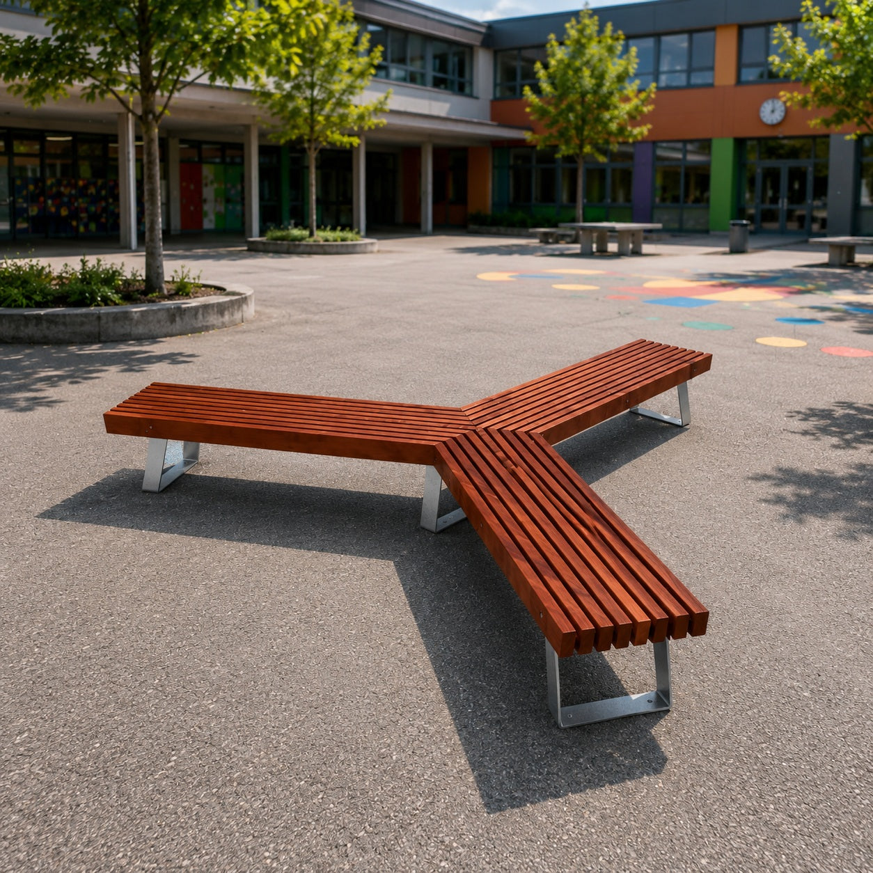 SEDORA Panchina circolare dal design ispirato all’architettura giapponese (PKDS045)