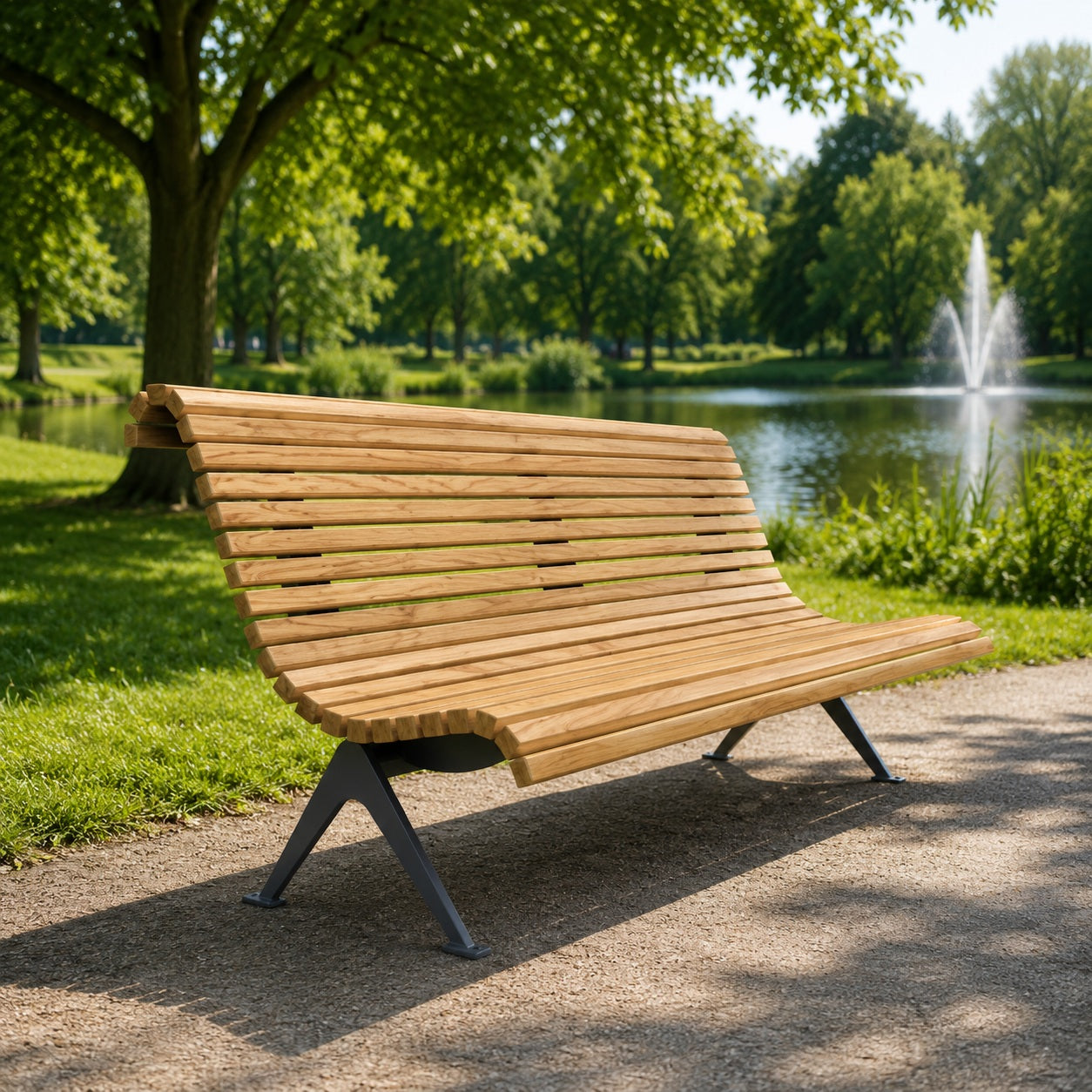 SEDORA Panchina con schienale dal design elegante e contemporaneo (PKDS070)