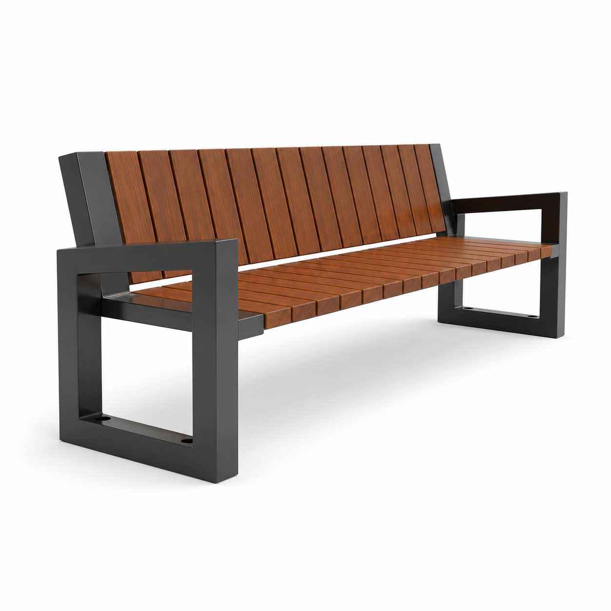 SEDORA Panchina con schienale dal design classico ed essenziale (PKDS080-1)