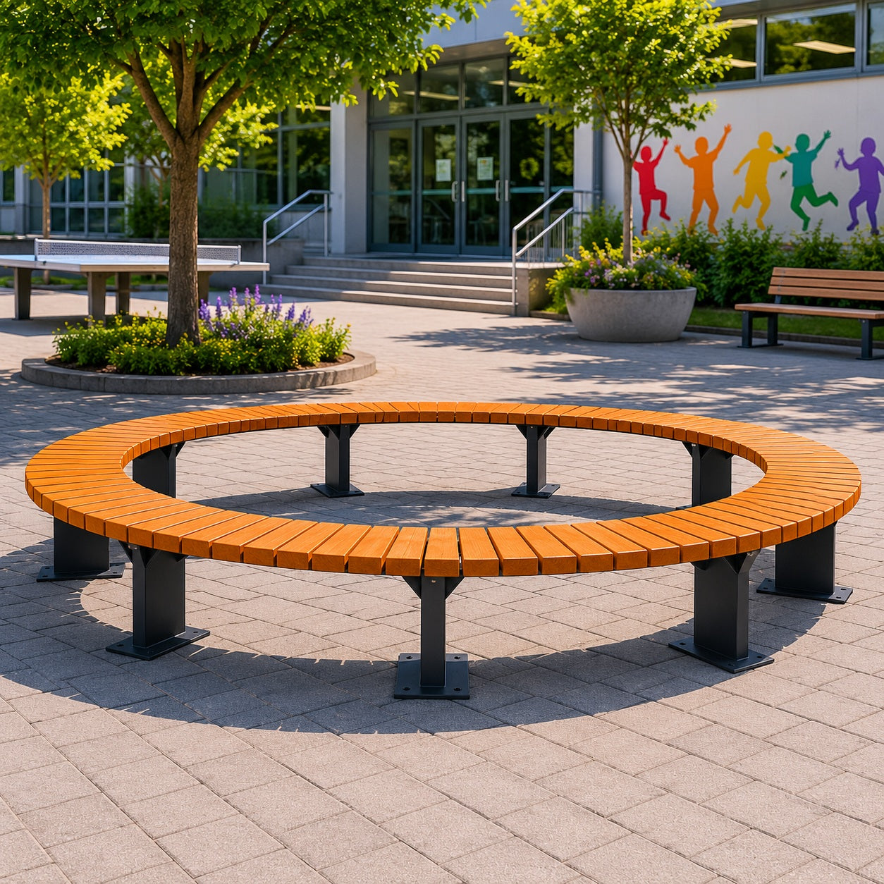 SEDORA Panchina circolare monumentale dal design contemporaneo (PKDS5000)