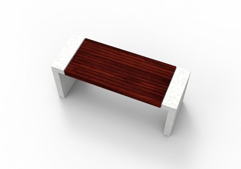 SEDORA Tavolo urbano in calcestruzzo architettonico e legno (PSBD001-1)