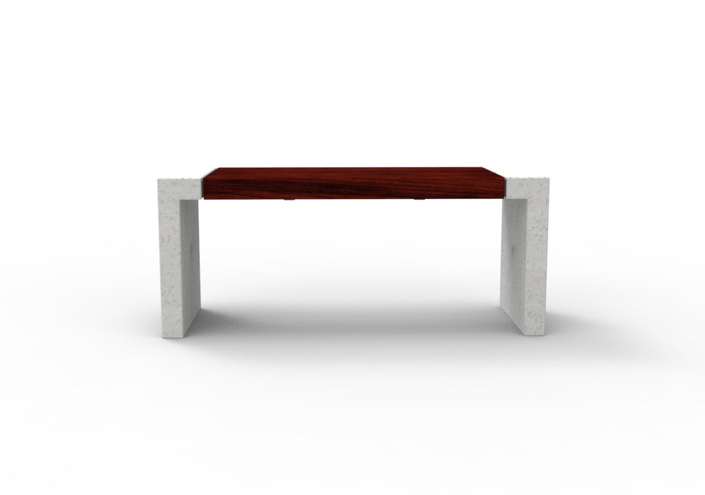 SEDORA Tavolo urbano in calcestruzzo architettonico e legno (PSBD001-1)