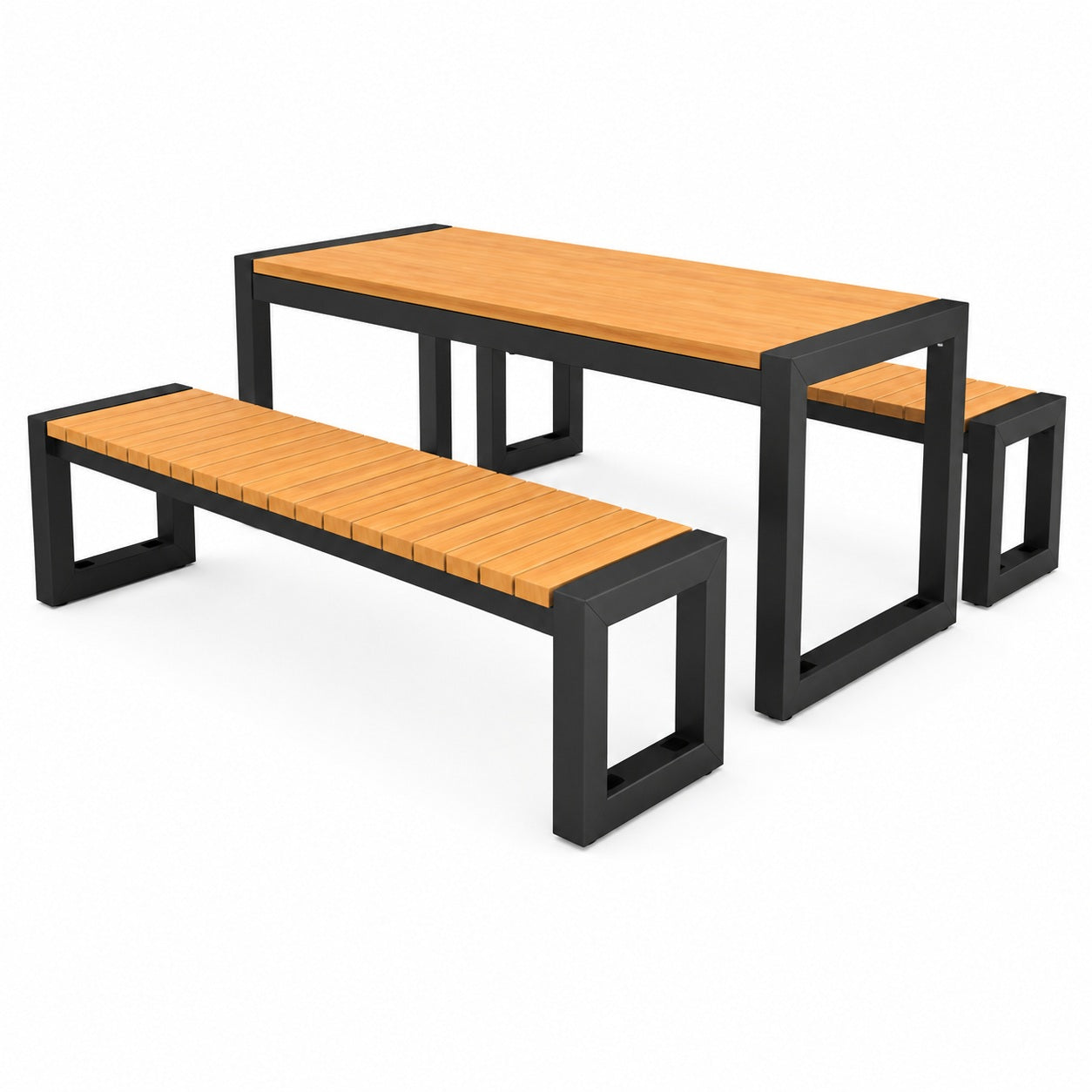 SEDORA Set tavolo con 2 panche (PSDS080-1 + 2×PKDS080)