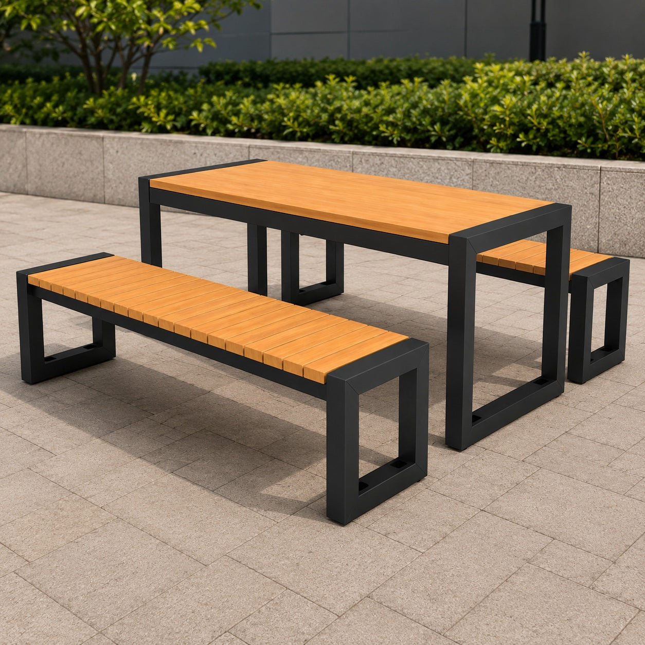 SEDORA Set tavolo con 2 panche (PSDS080-1 + 2×PKDS080)