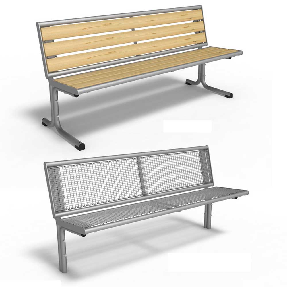SEDORA Piazza Plus Style – Panchina con schienale e inserti personalizzabili