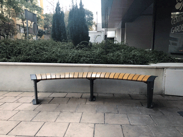 SEDORA Panchina con Design elegante e resistenza nel tempo (PKDA014)