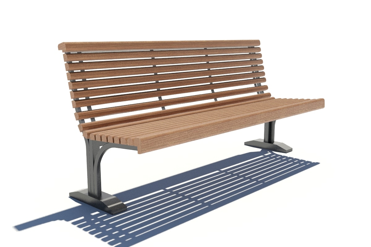 SEDORA Panchina con schienale dal design classico e intramontabile (PKDS005 Series)
