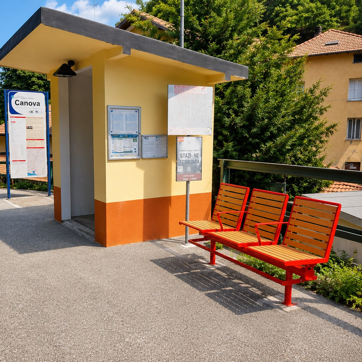 Panchine accessibili la storica ferrovia locale CASELLA di Genova
