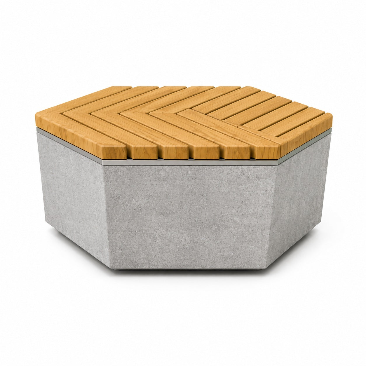 SEDORA Panchina esagonale dal design modulare e contemporaneo (HEXAGON001)
