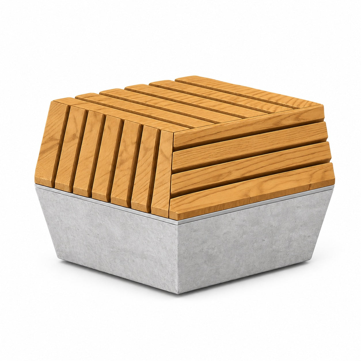 SEDORA Panchina esagonale dal design modulare e contemporaneo (HEXAGON001)
