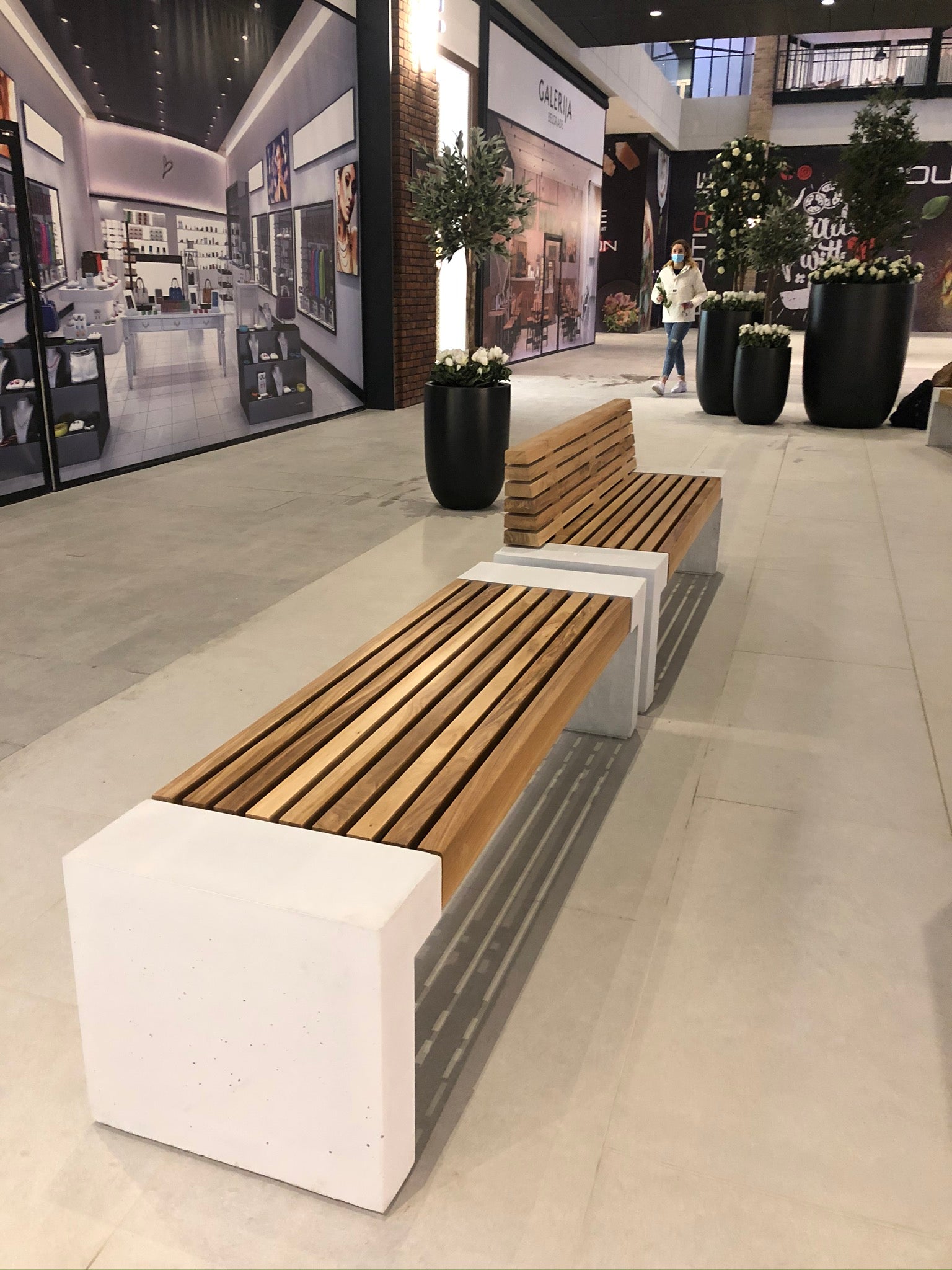 SEDORA Panchina dal design materico ed essenziale (PKDB057)