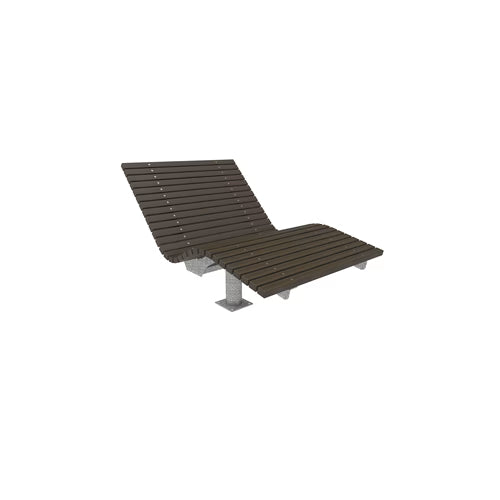 SEDORA Solaris – Doppia chaise longue in bambù, fissa o girevole a 360°