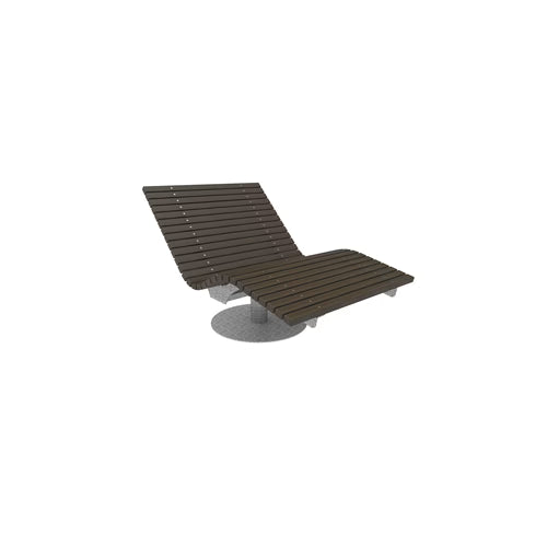 SEDORA Solaris – Doppia chaise longue in bambù, fissa o girevole a 360°
