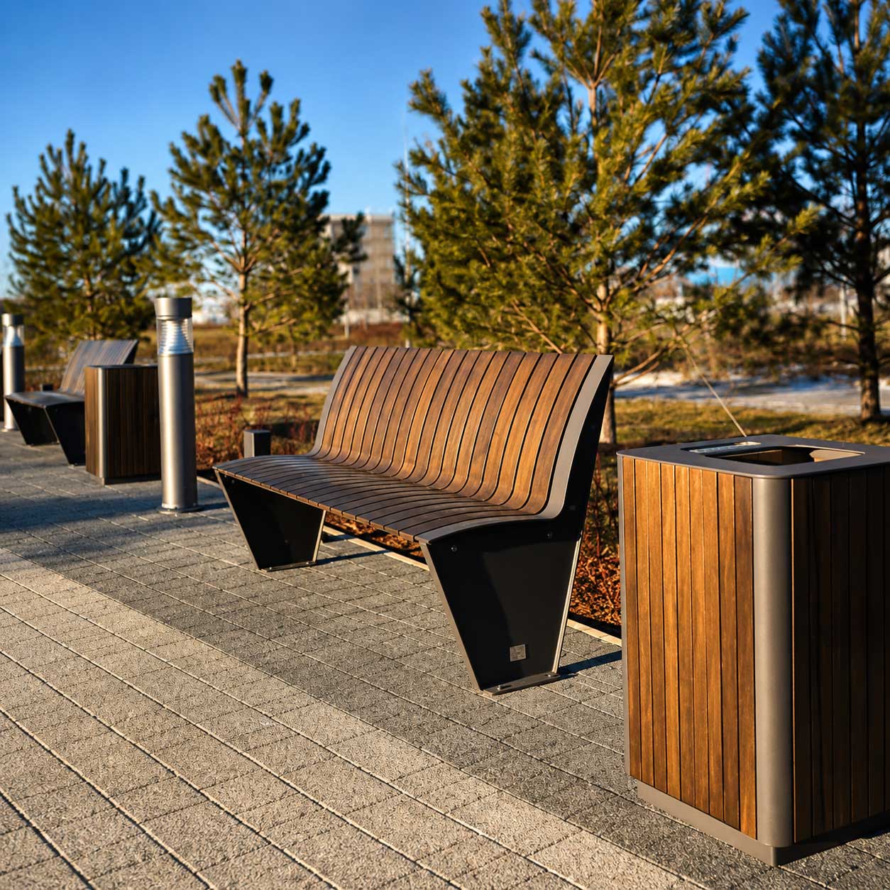 SEDORA Panchina con schienale dal design contemporaneo (PKDA016)