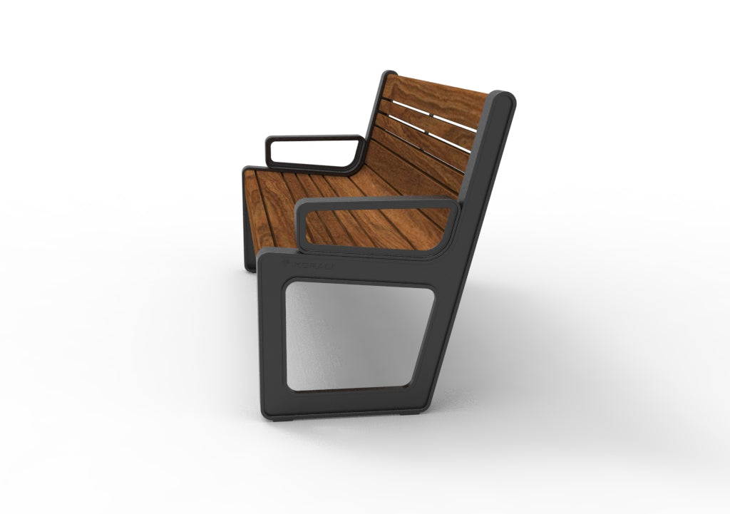 SEDORA Panchina e seduta con schienale dal design contemporaneo (PKDA039-1 / PSDA039)
