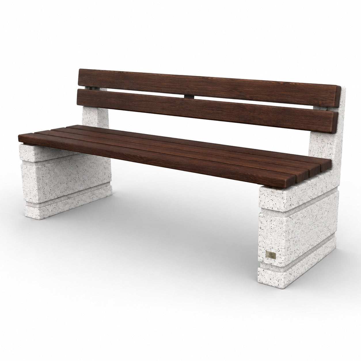 SEDORA Panchina con schienale dal design materico e senza tempo (PKDB028)