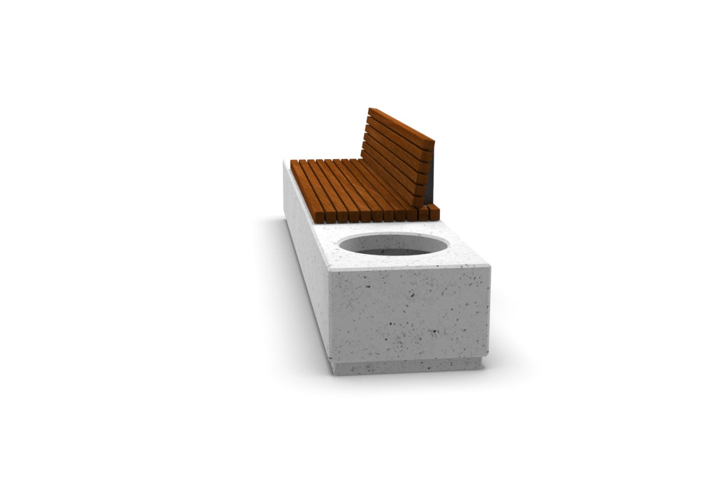 SEDORA Panchina con schienale dal design materico e contemporaneo (PKDB051)
