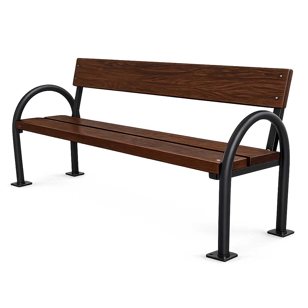 SEDORA Panchina con schienale dal design classico ed essenziale (PKDS034)