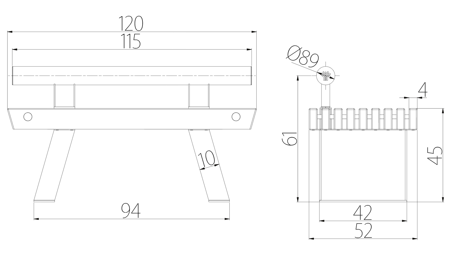SEDORA Panchina dal design contemporaneo con schienale integrato (PKDS046-3 / PKDS046-4 / PKDS046-5)