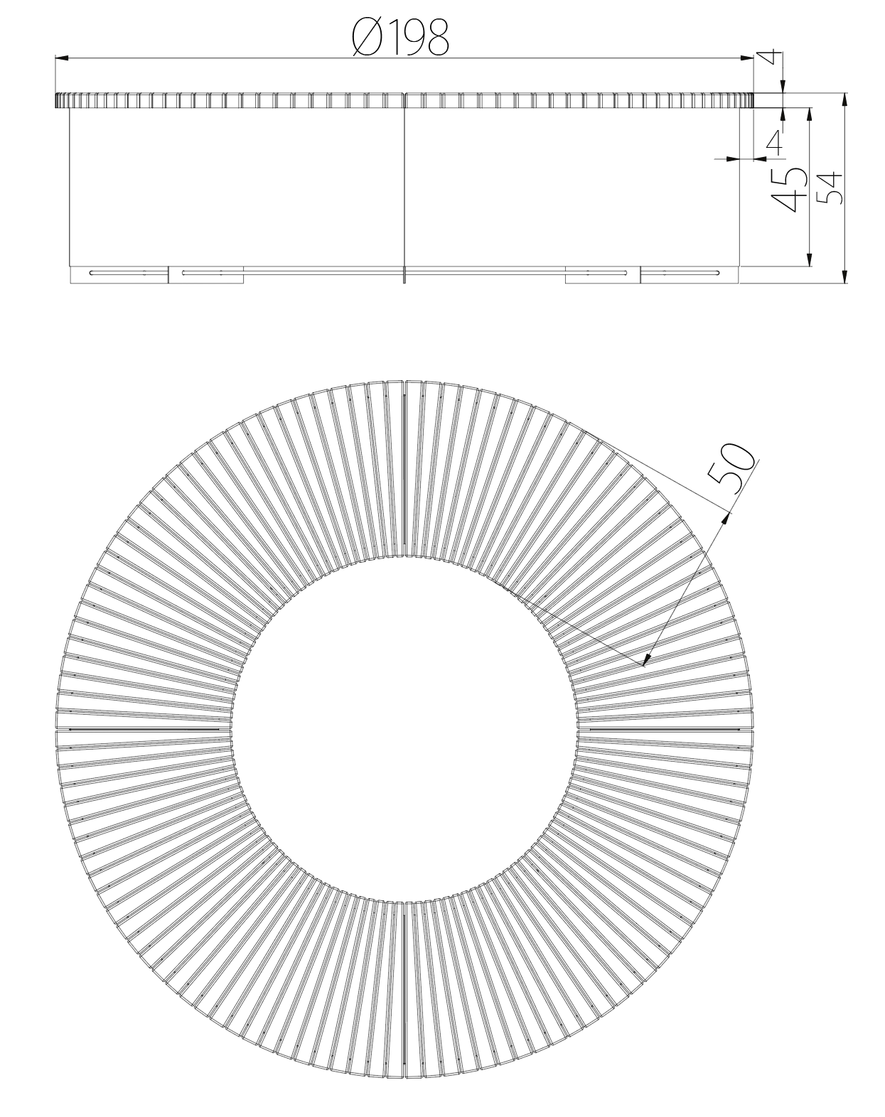 SEDORA Panchina circolare dal design contemporaneo e conviviale (PKDS1980)