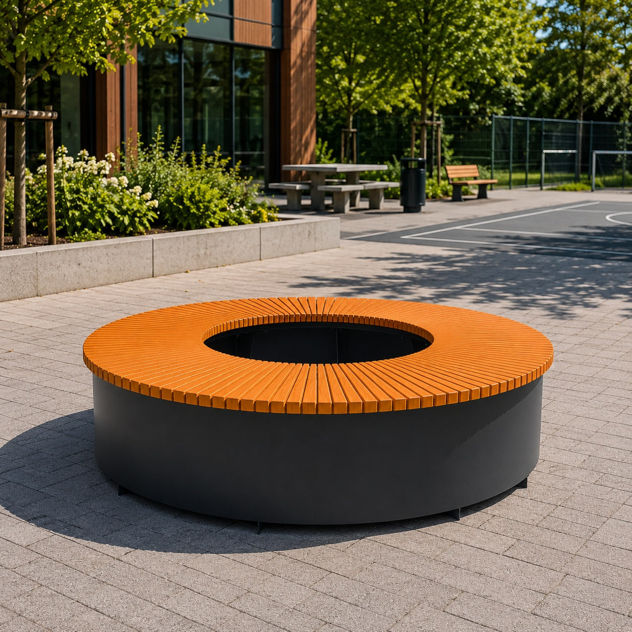 SEDORA Panchina circolare dal design contemporaneo e conviviale (PKDS1980)