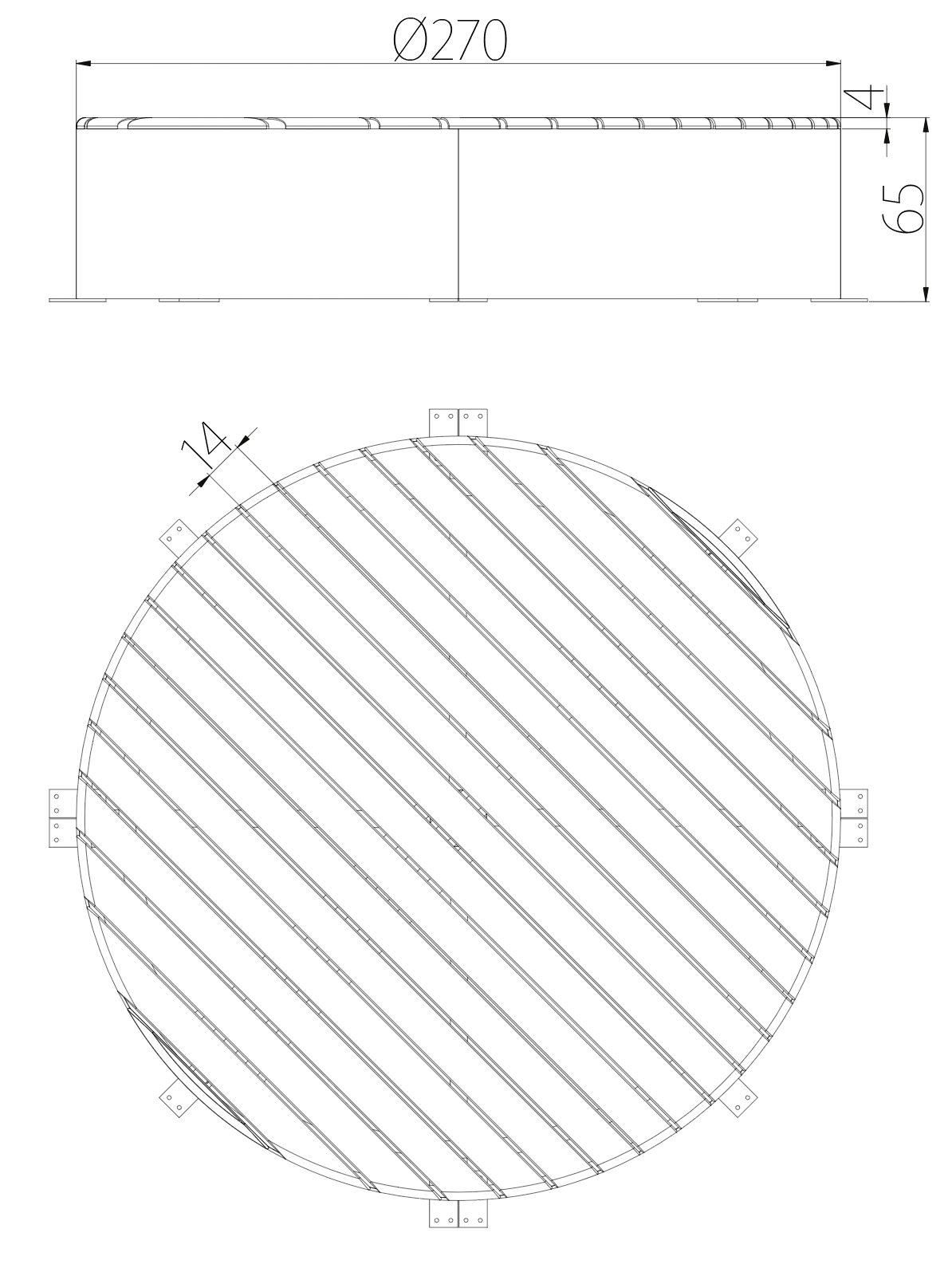 SEDORA Panchina circolare dal design contemporaneo e conviviale (PKDS2700)