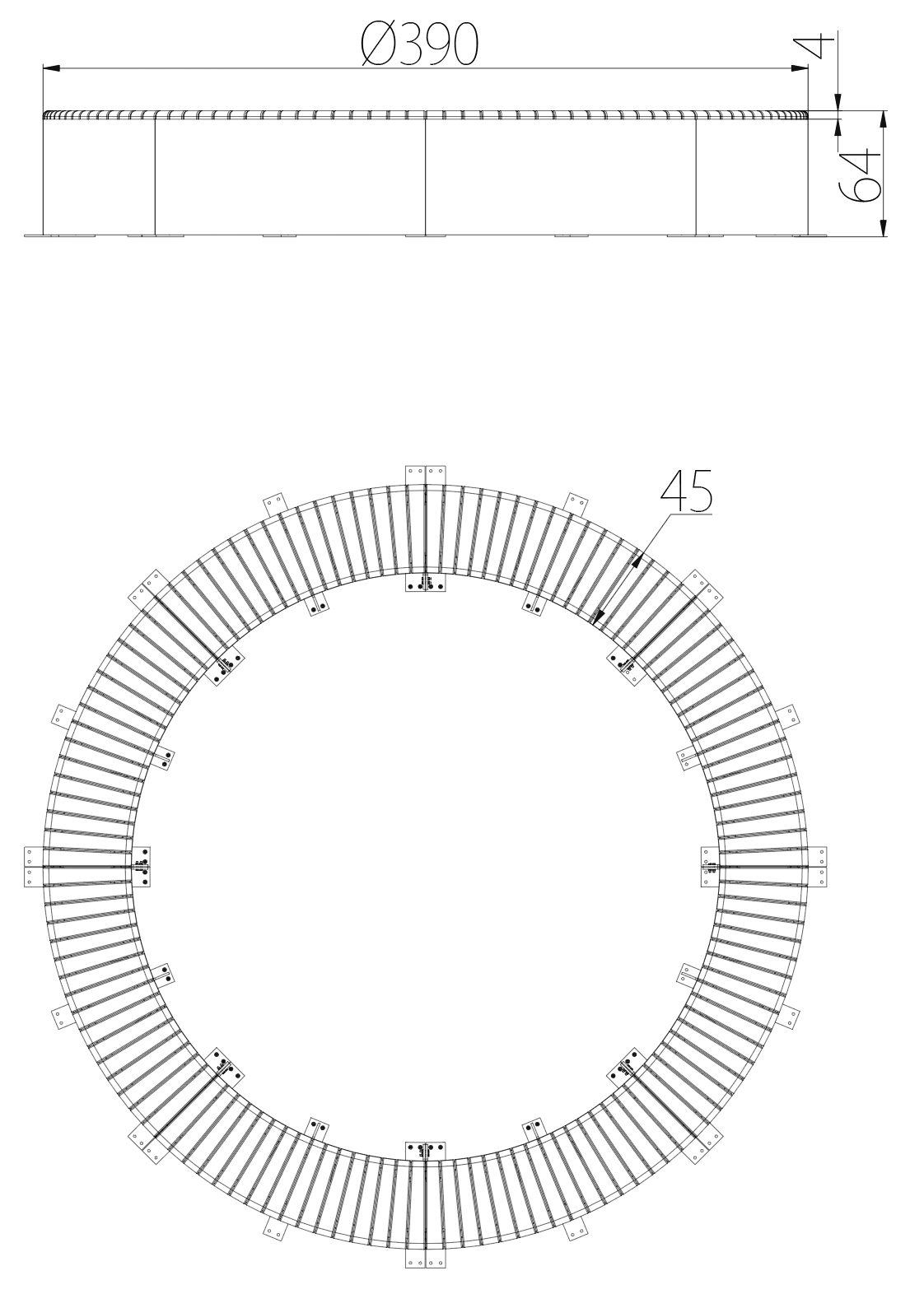 SEDORA Panchina circolare monumentale dal design contemporaneo (PKDS3900)