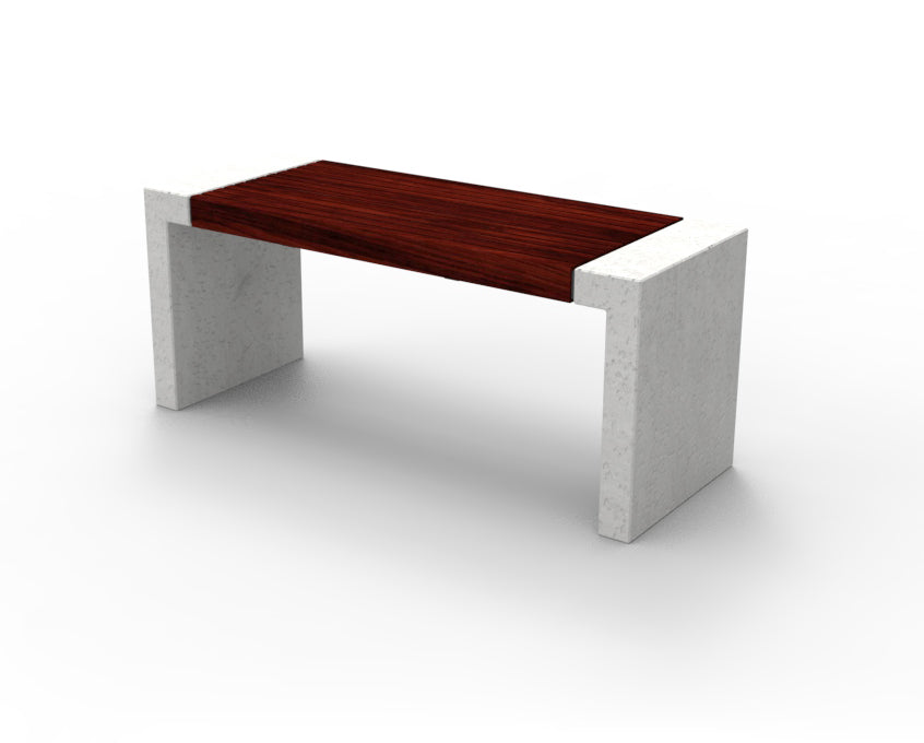 SEDORA Tavolo urbano in calcestruzzo architettonico e legno (PSBD001-1)